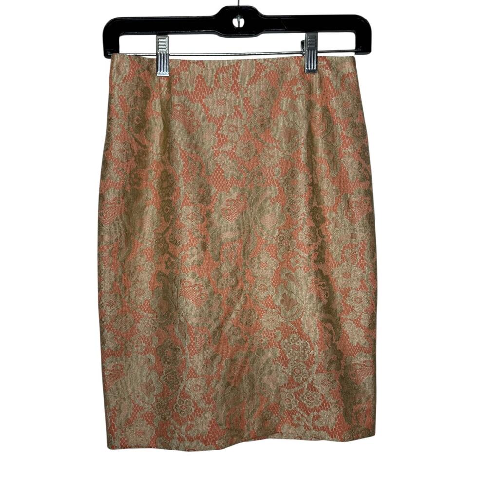 ANTONIO MELANI NEW MSRP $119 Floral Print Pencil Skirt SZ 0